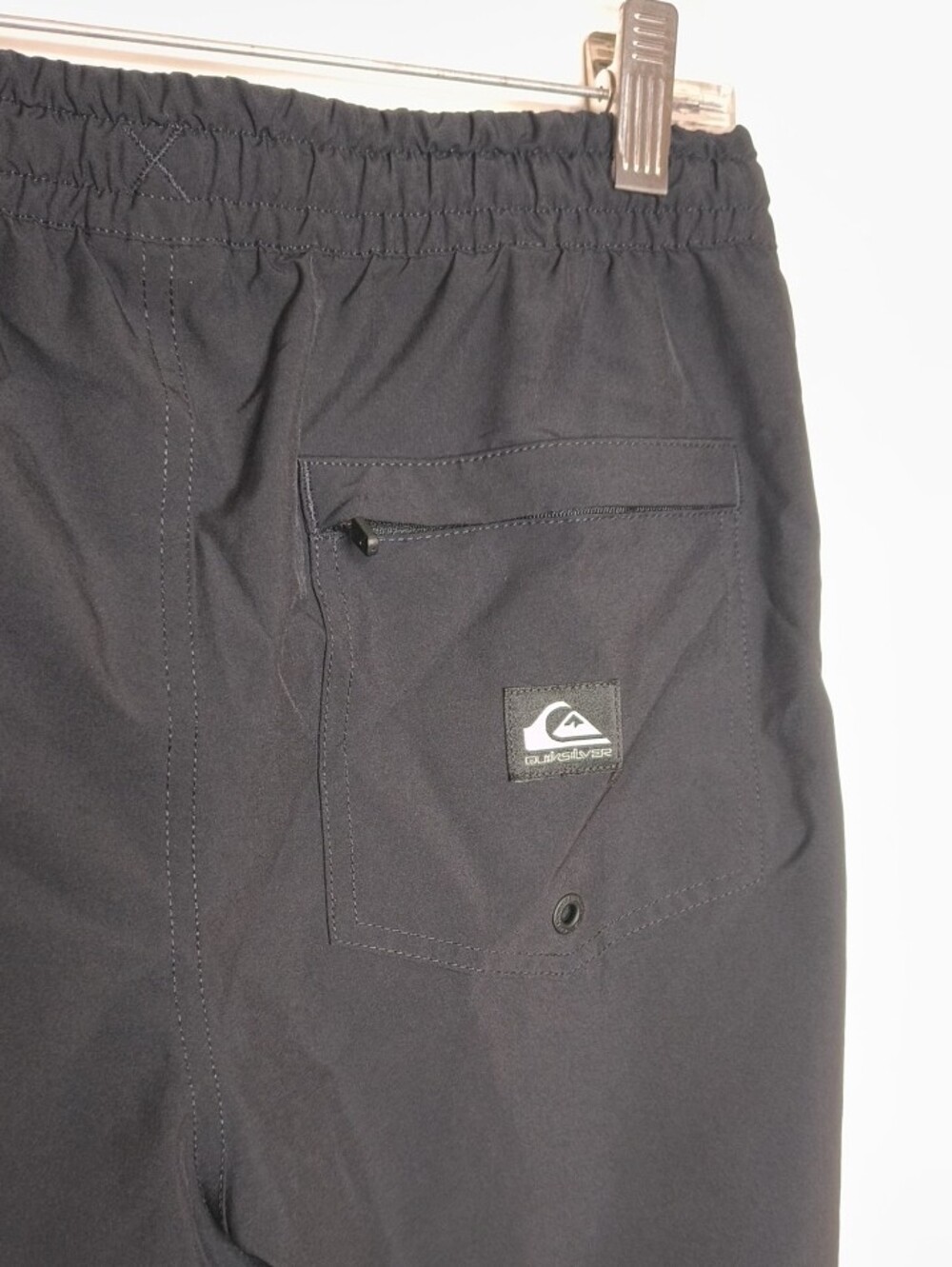 Quiksilver Black Elastic Waist Swim Shorts - Picture 10 of 14